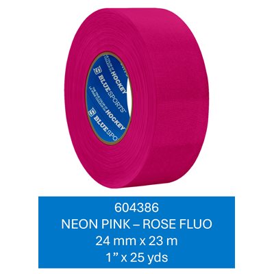 Cotton Neon Pink 24mm x 23m / 1" x 25 yds - 48 r / c