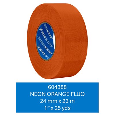 Coton Orange Fluo 24mm x 23m - 48 rouleaux