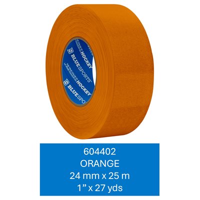 Coton couleur Orange 24mm x 25m - 48 rouleaux