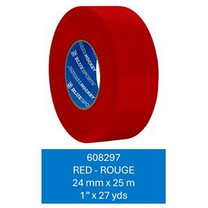 Poly tape Red 24 mm x 25m / 1" x 27 yds - 36 r / c