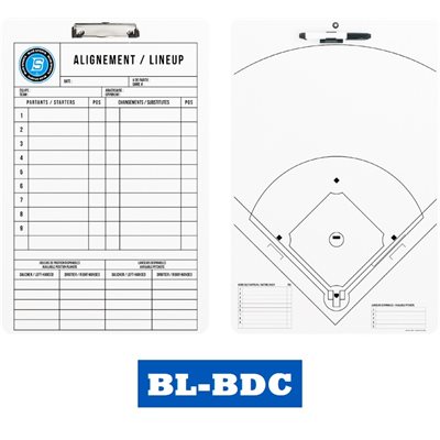 Baseball Deluxe clipboard 10" X 16"