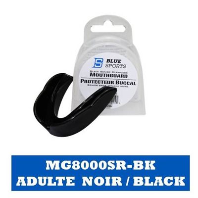 Protecteur buccal sans attache Adulte Noir / Black